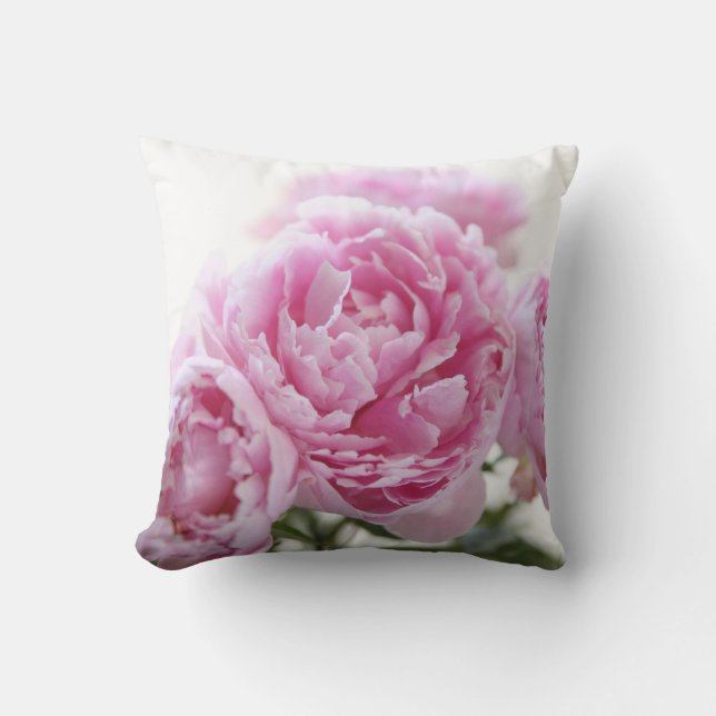 roze pinda ' s werpen kussen (Voorkant)