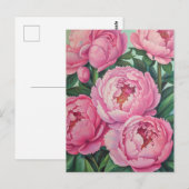 Roze pinda's briefkaart (Voorkant / Achterkant)