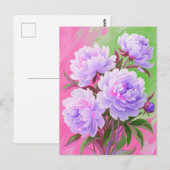 Roze pinda's briefkaart (Voorkant / Achterkant)