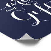 Roze pinda's en Kaarten voor cadeautjes (8x10) Poster (Hoek)