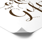 Roze pinda's en Kaarten voor cadeautjes (8x10) Poster (Hoek)