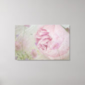 Roze pinda's en wilde bloemen canvas afdruk (Voorkant)