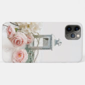 Roze pinda's en witte hydrangea Case-Mate iPhone case (Achterkant (horizontaal))