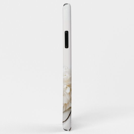 Roze pinda's en witte hydrangea Case-Mate iPhone case (Achterkant/rechts)