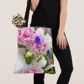 Roze pinda's Grote Canvas tas (Dichtbij)