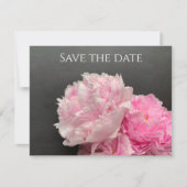Roze pinda's met tekstruimte save the date (Voorkant)