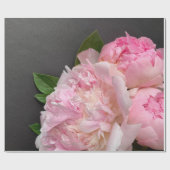 Roze pinda's op donkergrijs cadeaupapier (Vlak)