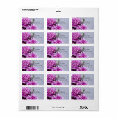 Roze pinda's op texturen etiket (Full Sheet)