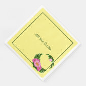 Roze pinda's Paper Napkin Servet (Hoek)