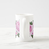 roze pinda's patroon porselein kop (Achterkant)