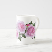 roze pinda's patroon porselein kop (Voorkant rechts)