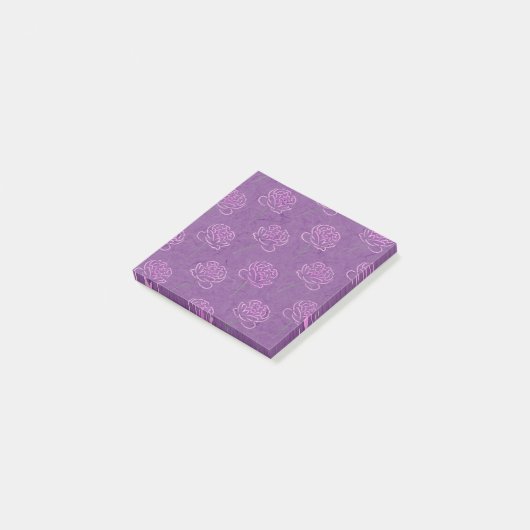 roze pinda's - Postit Notes pad (Schuin)