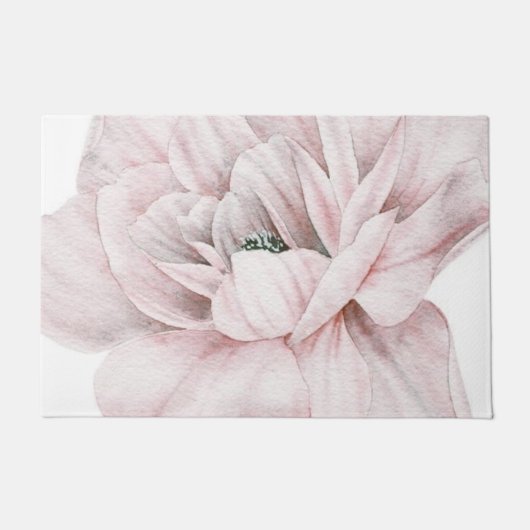 Roze pinda's, romantisch, bruiloft, , shabby, chic deurmat (Voorkant)