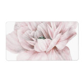 Roze pinda's, romantisch, bruiloft, , shabby, chic etiket (Voorkant)