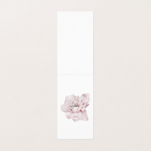 Roze pinda's, romantisch, bruiloft, , shabby, chic visitekaartje (Buitenkant ongevouwen)