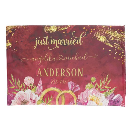 Roze pinda's Weddenschap Ring Red Gold, alleen get Kussensloop (Voorkant)