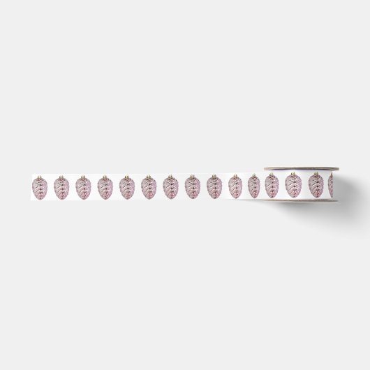 Roze Pinecone wit lint (Voorkant)