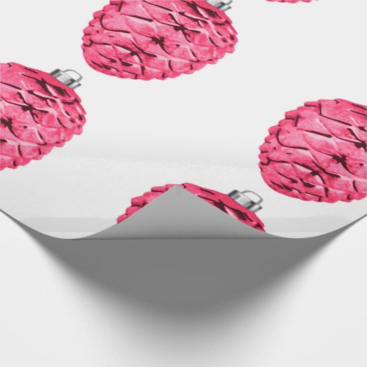 Roze Pinecones inpakpapier (Hoek)