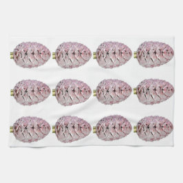 Roze Pinecones Keukenhanddoek