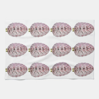 Roze Pinecones Keukenhanddoek