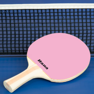 Roze Ping Pong Paddle, verschillende tekst aan bei Tafeltennisbatje