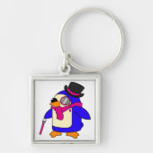 Roze pinguïn sleutelhanger (Voorkant)