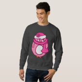 Roze Pinguïn Sweatshirt (Voorkant volledig)