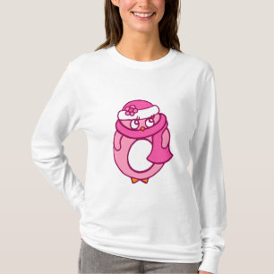 Roze pinguïn T-shirt