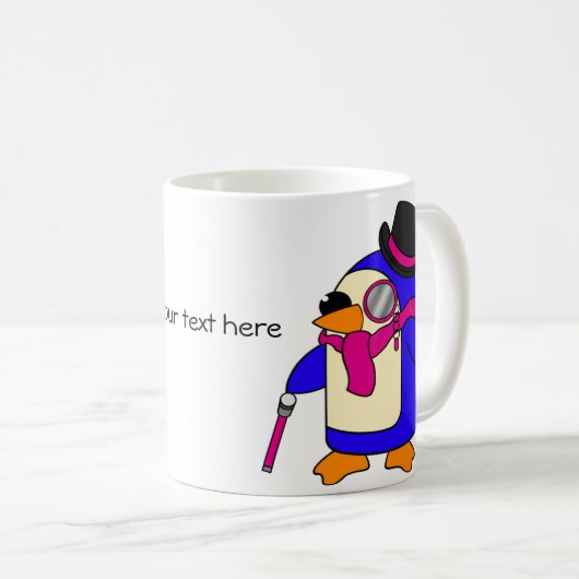 Roze pinguïns koffiemok (Voorkant rechts)