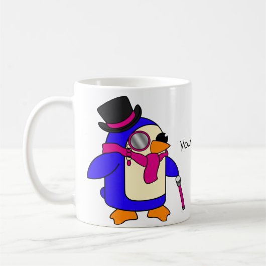 Roze pinguïns koffiemok (Links)
