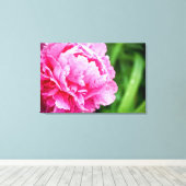 roze pink canvas afdruk (Insitu (Houten vloer))