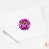 roze pink pink pony uit de roze ,  fuchsia ronde sticker (Envelop)