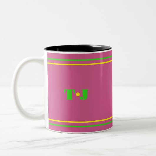 Roze Pink  Tweekleurige Koffiemok (Links)