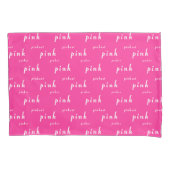 Roze Pinker Pinkest Design Kussensloop (Voorkant)