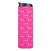 Roze Pinker Pinkest Design Thermosbeker (Geroteerd rechts)