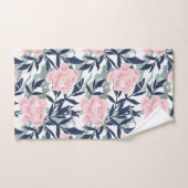 Roze pinkroze roze roze bloem tuinbouquet bad handdoek (Handdoek)