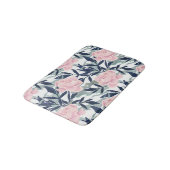 Roze pinkroze roze roze bloem tuinbouquet badmat (Gekanteld)