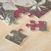 Roze pinkroze roze roze bloem tuinbouquet legpuzzel (Zijkant)