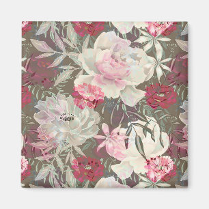 Roze pinkroze roze roze bloem tuinbouquet magneet
