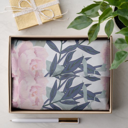 Roze pinkroze roze roze bloem tuinbouquet tissuepapier (Geschenk)