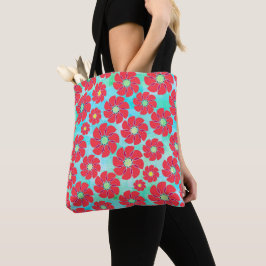 Roze Pinrad Posies Roze Floral Tote Bag