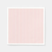  Roze Pinstripe Meisje Baby shower Servet (Voorkant)