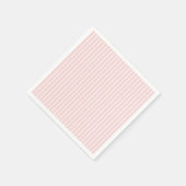  Roze Pinstripe Meisje Baby shower Servet (Hoek)