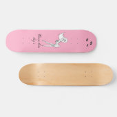 roze pinup 23, aangeraakt, aangeraakt, aangeraakt, skateboard (Horizontaal)