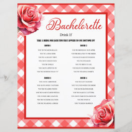 Roze Pinup Bachelorette Drink Spel