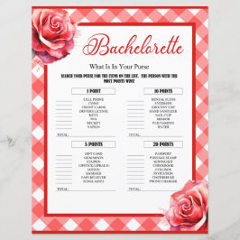 Roze Pinup vrijgezellenfeest in je tas spel