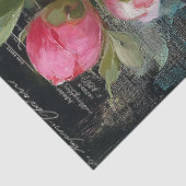 Roze Pioen Bloem Decoupage Tissuepapier (Detail)