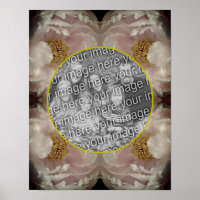 Roze Pioen Bloem Lijst Creëer Uw Eigen Foto