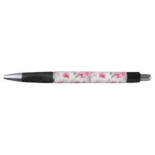 Roze Pioen Bloem Pen