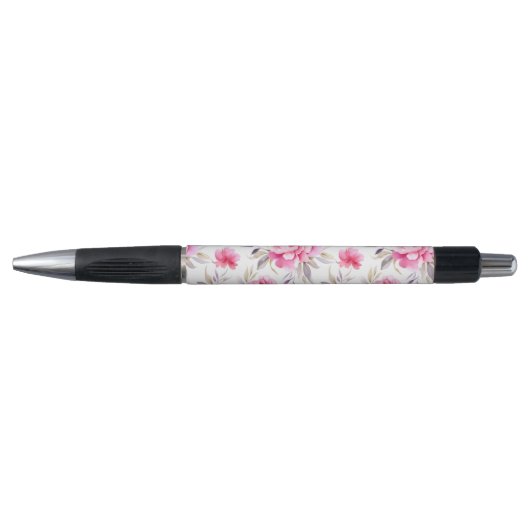 Roze Pioen Bloem Pen (Voorkant)